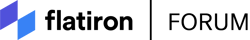 FLATIRON FORUM LOGO TAGLINE