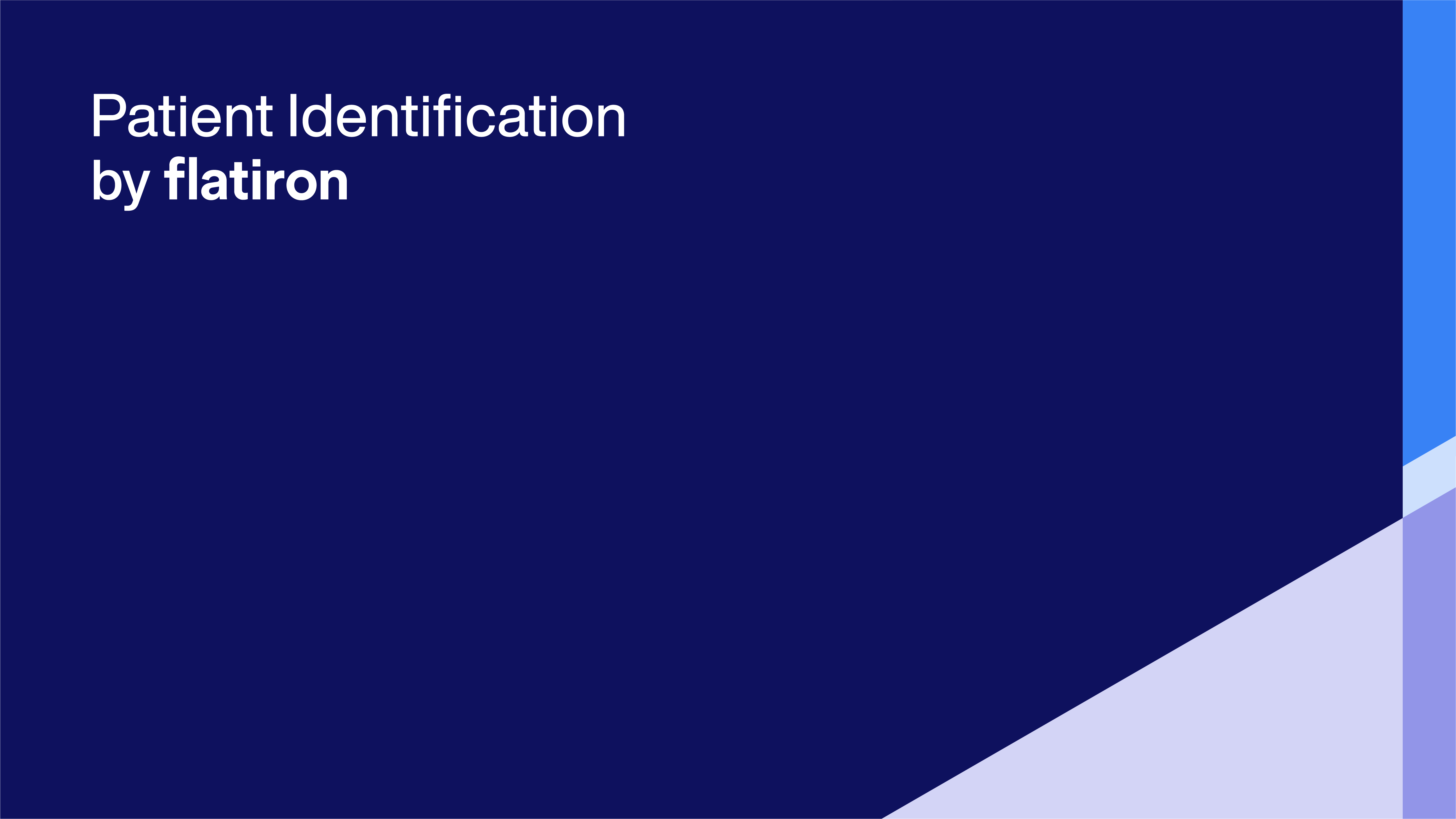 patient-identification-by-flatiron-demo